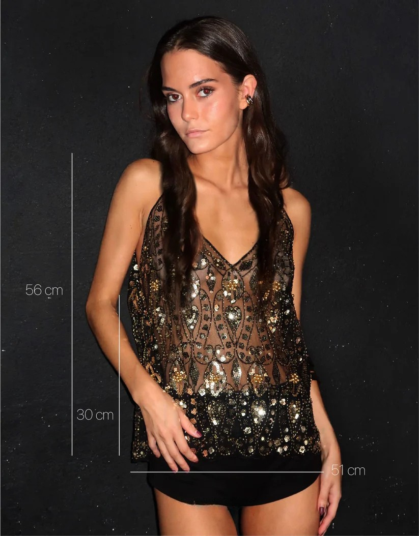 Milan Top - Gold